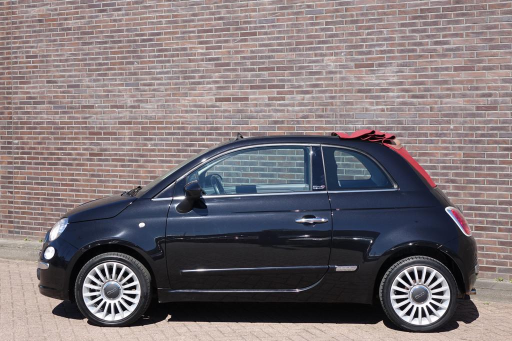 Fiat 500C 1.2 Lounge, airco, Blue&Me, navigatie, prachtige a, Voorwielaandrijving, Euro 5, Gebruikt, 4 cilinders