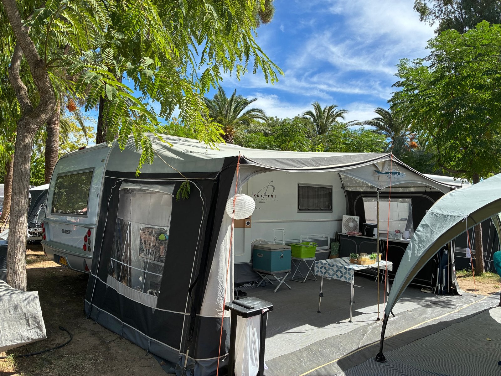 Dorema voortent voor caravan omloopmaat 15, Caravans en Kamperen, Ophalen, Gebruikt