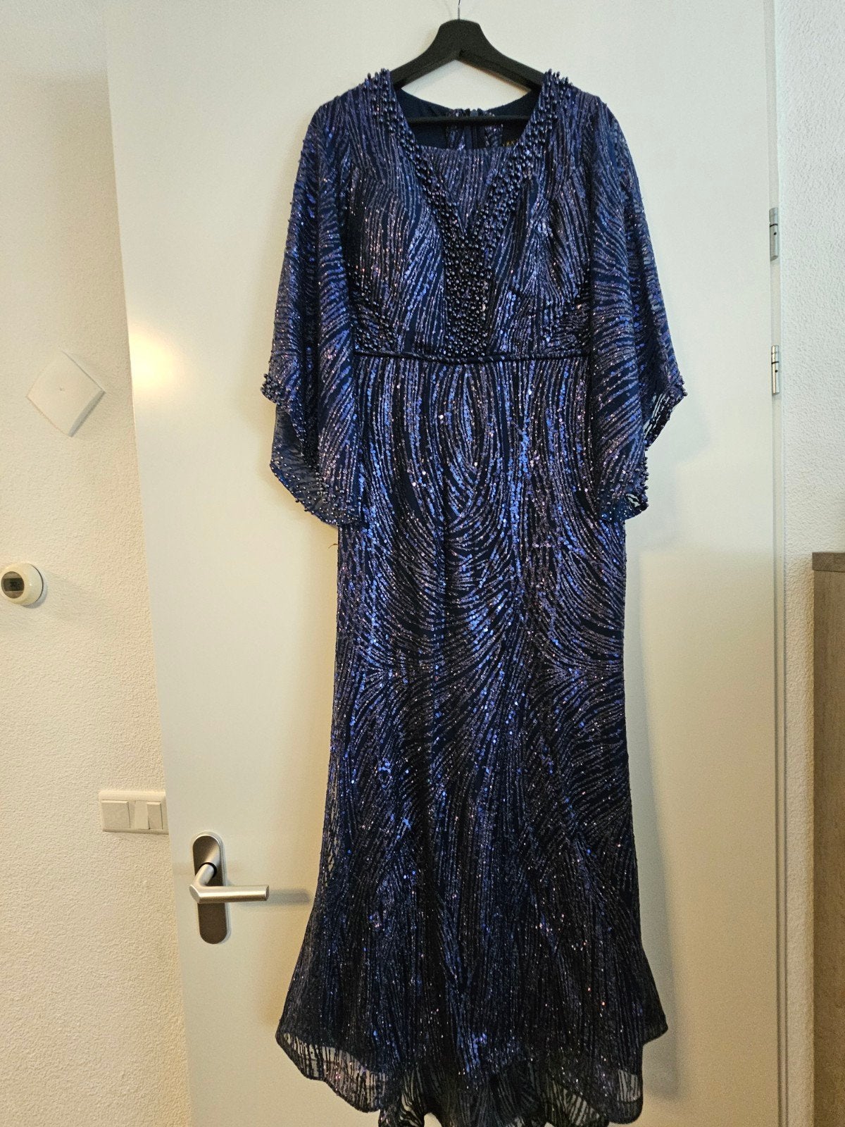 Maat 40/42 Abiye Gala Feestjurk, Maat 38/40 (M), Galajurk, Blauw, Ophalen of Verzenden