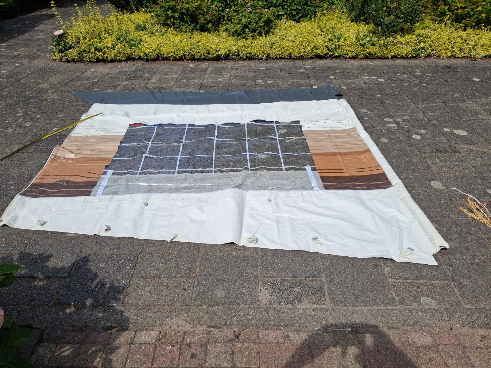 Nette safariroom compleet 2.80m breet, stokken en 2 zijwan, Caravans en Kamperen, Ophalen