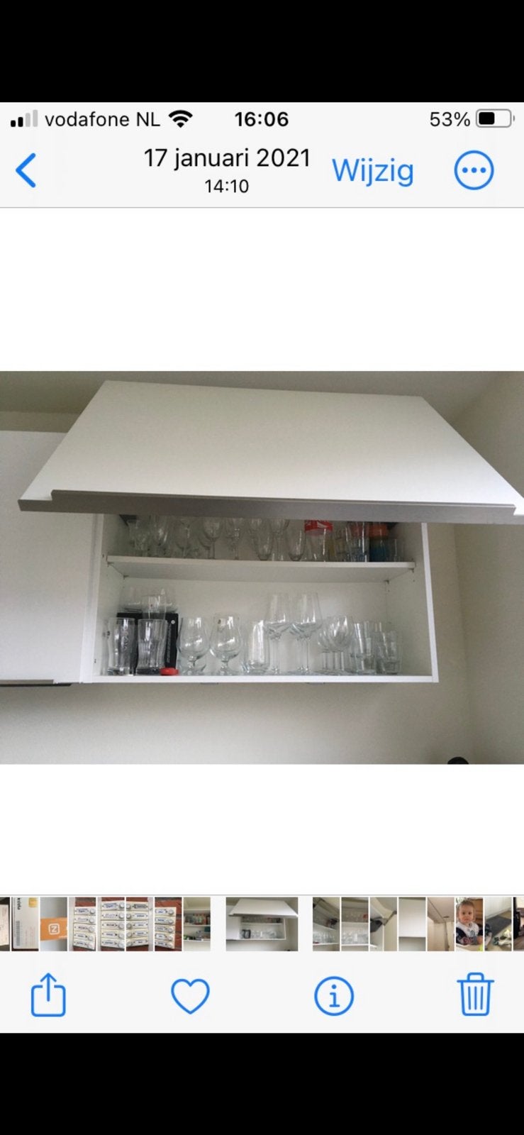 Keuken bovenkasten met lift nieuw 2 stuks, Ophalen, Nieuw, Wit, Enkelwandige keuken