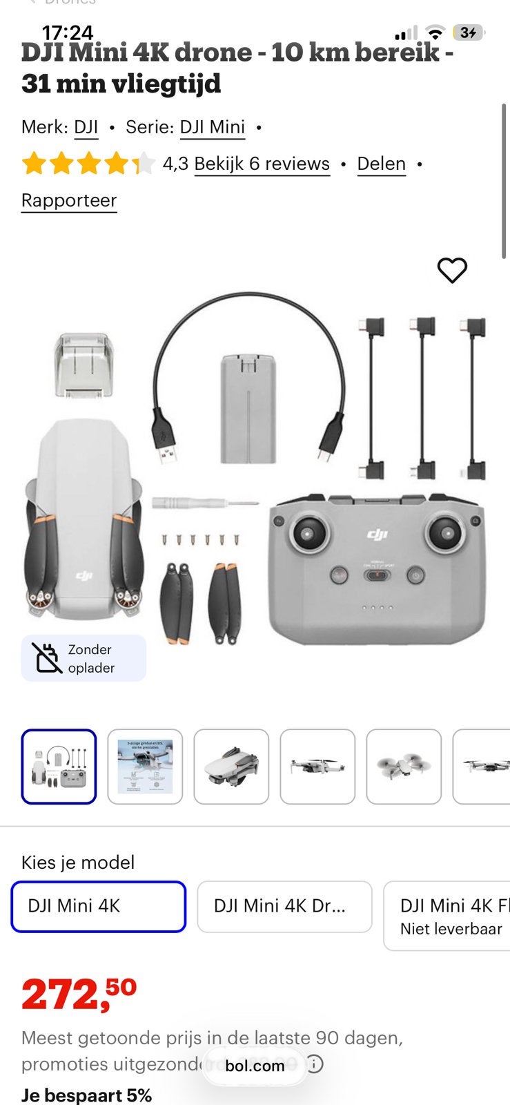 Battrij dji mini 4k gezocht, Ophalen of Verzenden, Zo goed als nieuw