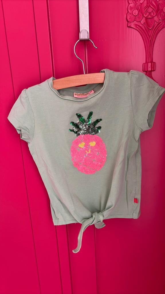 Tshirtje Someone, lichtgroen 116, Ophalen of Verzenden, Gebruikt, Meisje, Shirt of Longsleeve