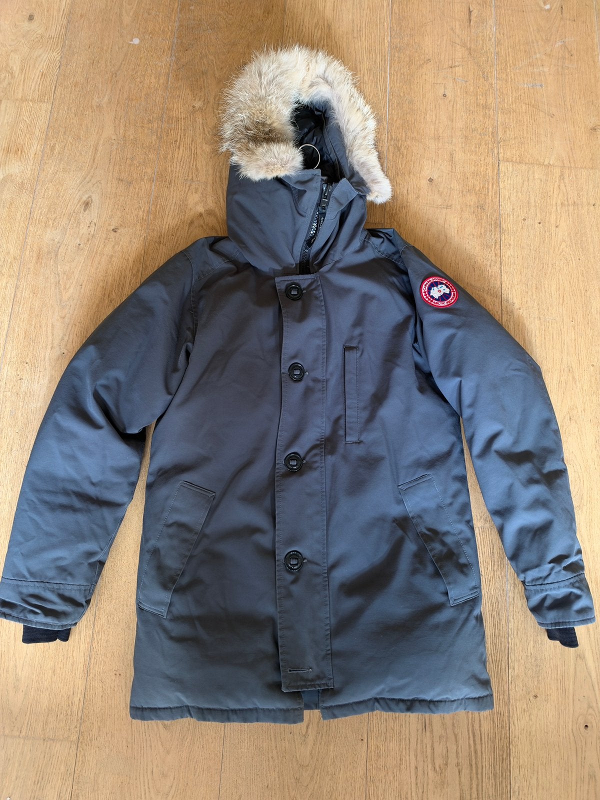 Canada Goose Chateau Parka grijs M, Ophalen of Verzenden, Gedragen, Maat 48/50 (M), Grijs