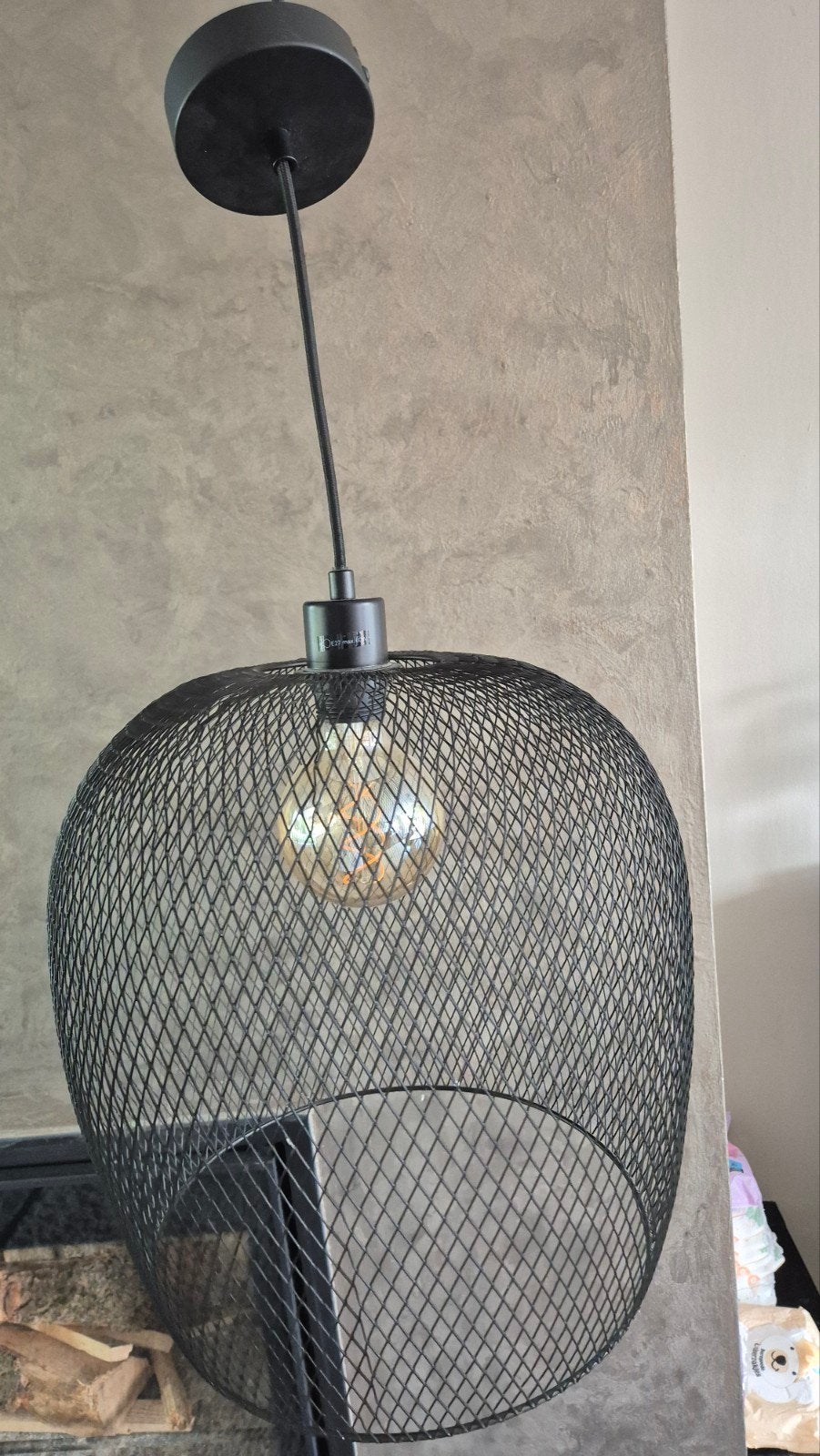 Zo goed als nieuwe industriële hanglamp Tim (Gamma), Ophalen of Verzenden, Zo goed als nieuw, Metaal, Industrieel