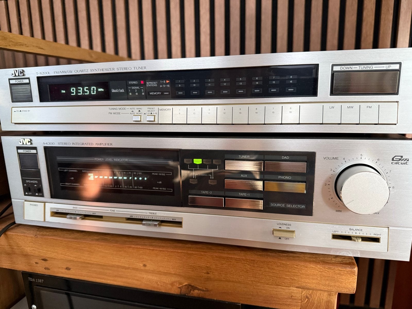 JVC T-X200L Tuner & A-K300 Versterker Set, Ophalen, Gebruikt, JVC, Tuner of Radio