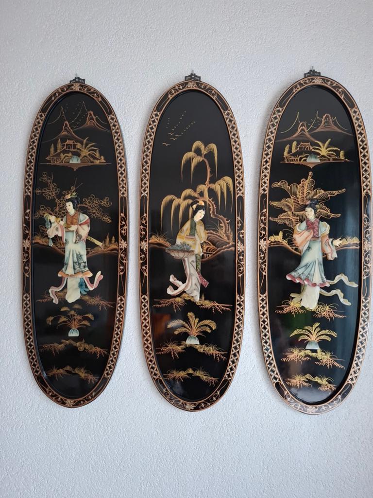 Parelmoer en porselein Chinese kunst, Antiek en Kunst, Kunst | Niet-Westerse kunst, Ophalen