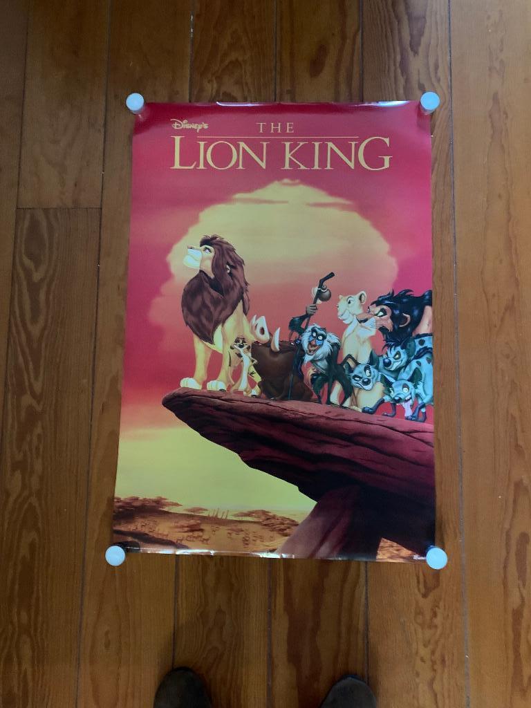 Filmposter Lion King Verkerke, Verzamelen, Rechthoekig Staand, Ophalen of Verzenden, Zo goed als nieuw, A1 t/m A3