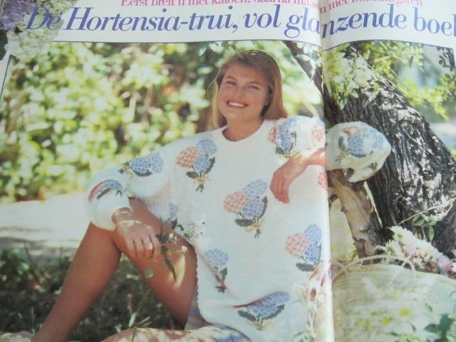 Breipatroon  Hortensia trui  36 tot 46  nr 4273, Verzenden, Nieuw, Haken, Patroon of Boek