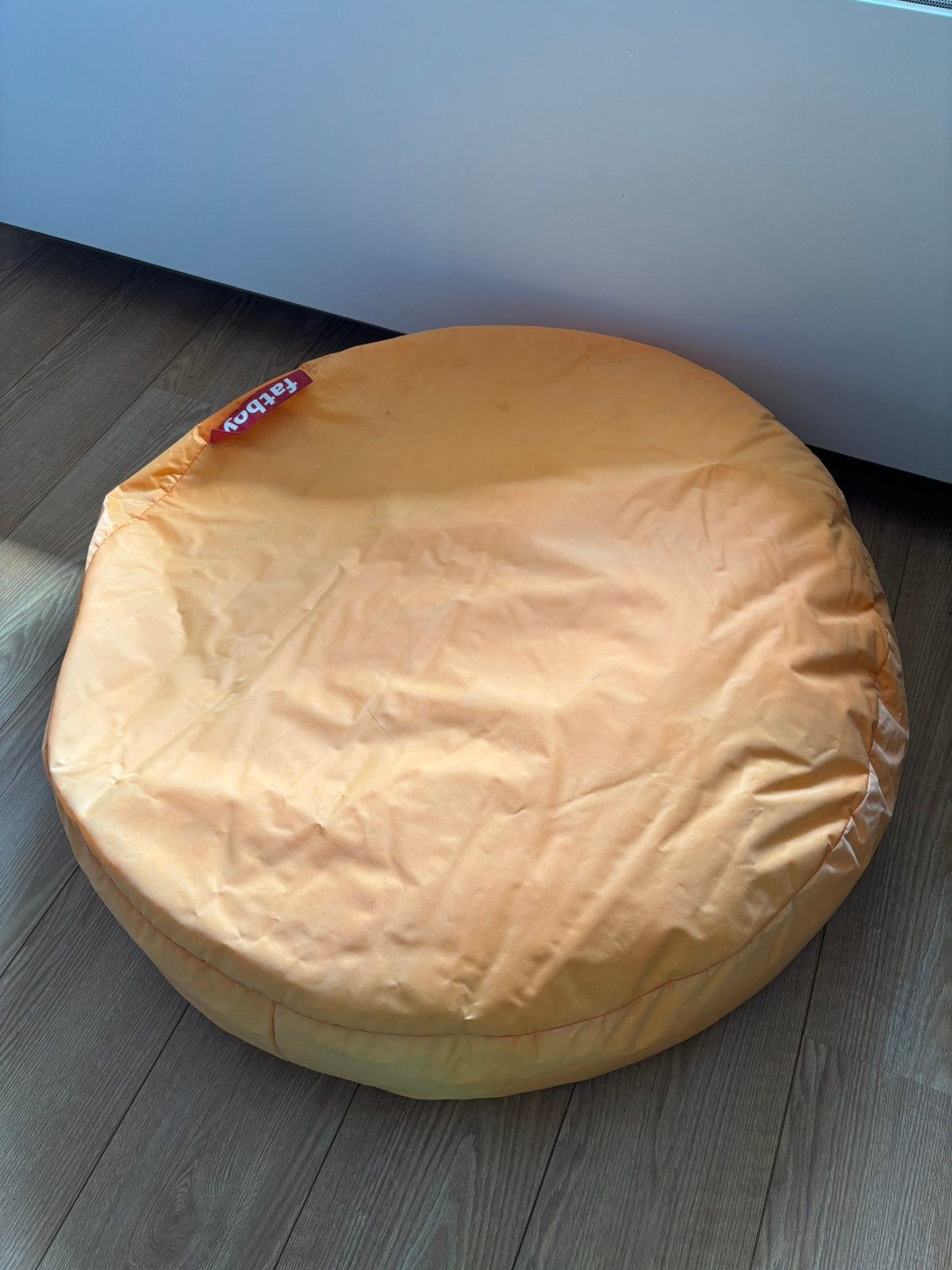 Fatboy ronde zitzakken appelgroen en oranje, Ophalen, Gebruikt, Overige kleuren, Zitzak