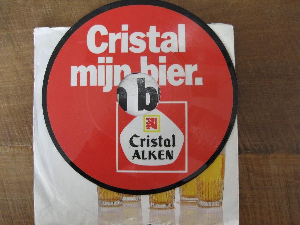 Single  "Cristal Alken mijn bier", Ophalen of Verzenden, Gebruikt, Nederlandstalig