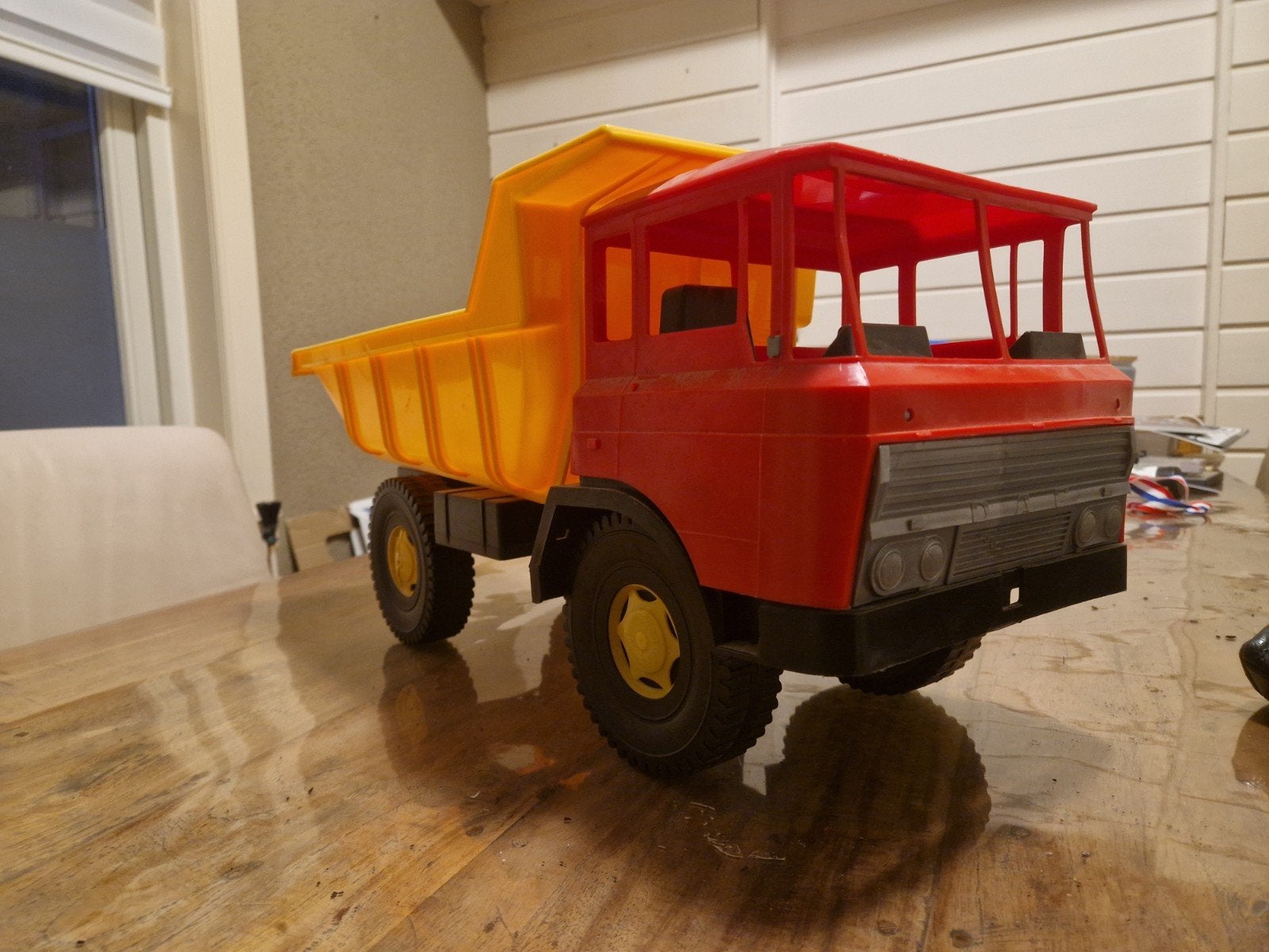 Vintage DAF kiepwagen speelgoedtruck, Ophalen, Gebruikt