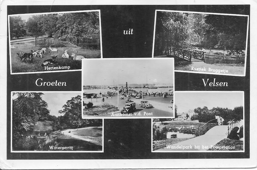 Groeten uit Velsen, Ophalen of Verzenden, 1940 tot 1960, Gelopen, Noord-Holland