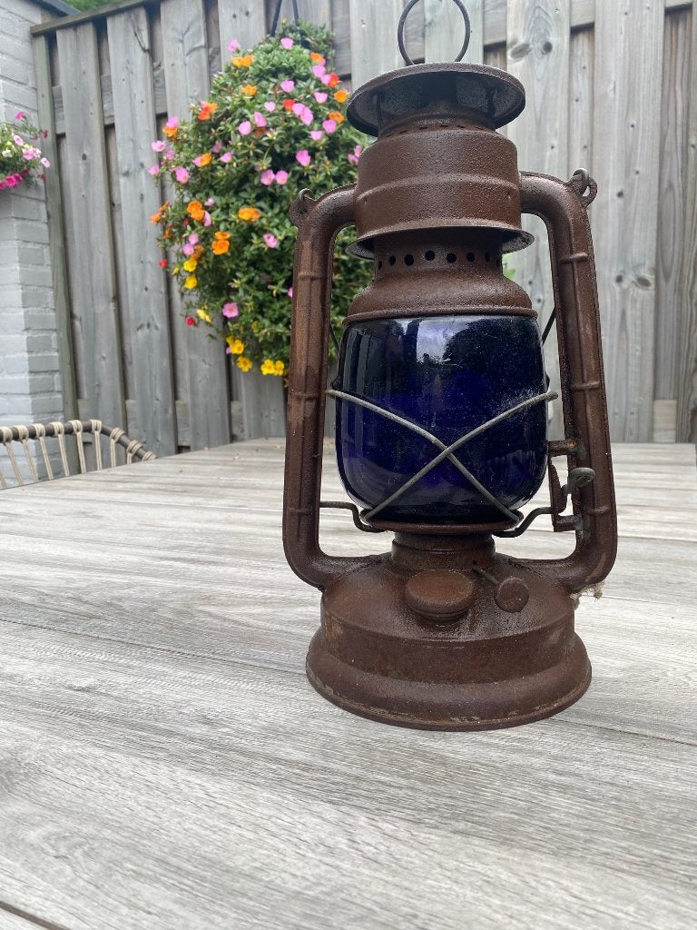 vintage olielamp, Ophalen