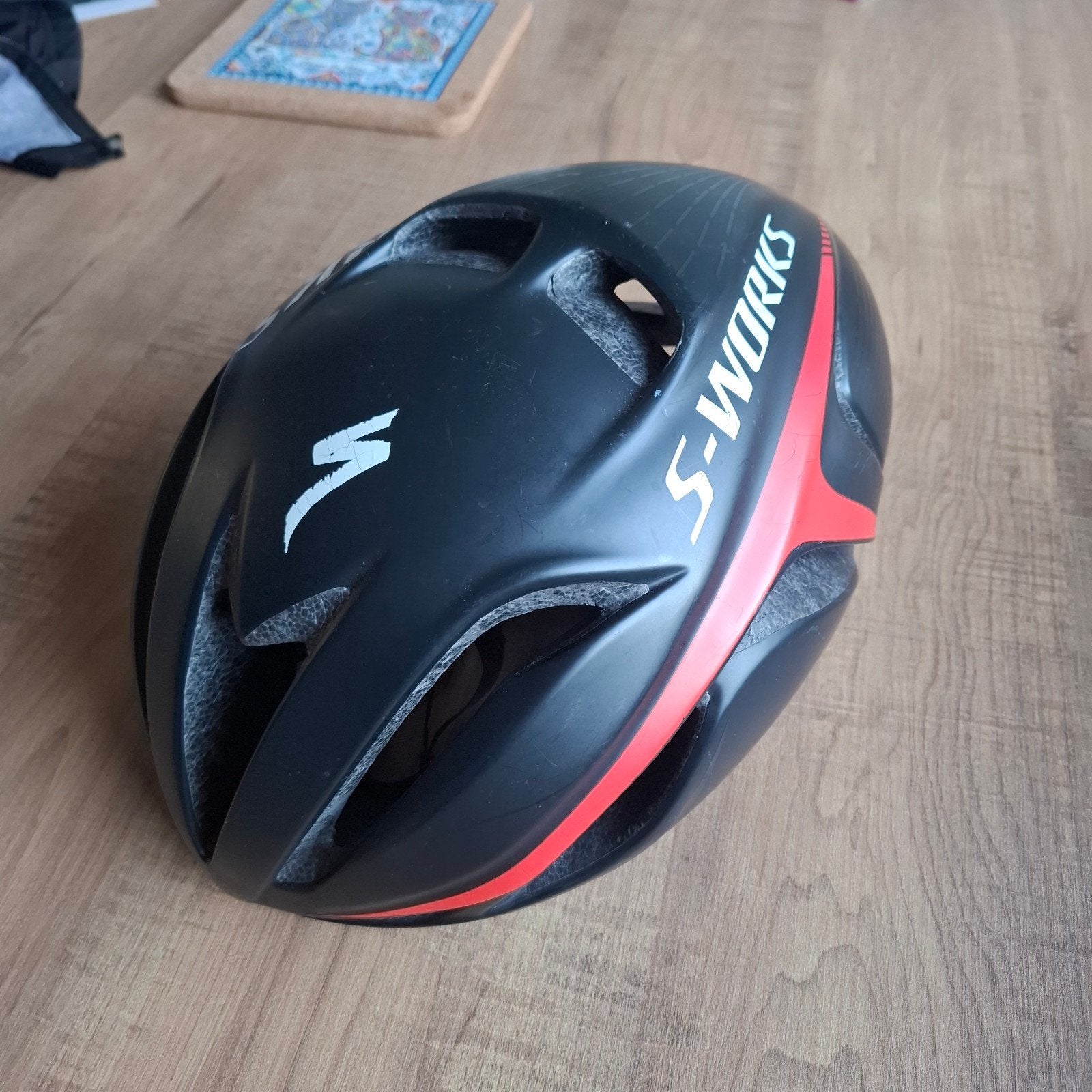 S-Works Evade fietshelm - Zwart/Rood -, Gebruikt, Overige maten, Ophalen of Verzenden, S-Works