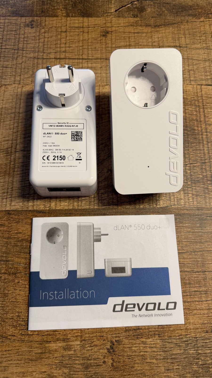 Devolo dLAN 550 duo+ Powerline Adapter Set, Ophalen of Verzenden, Zo goed als nieuw