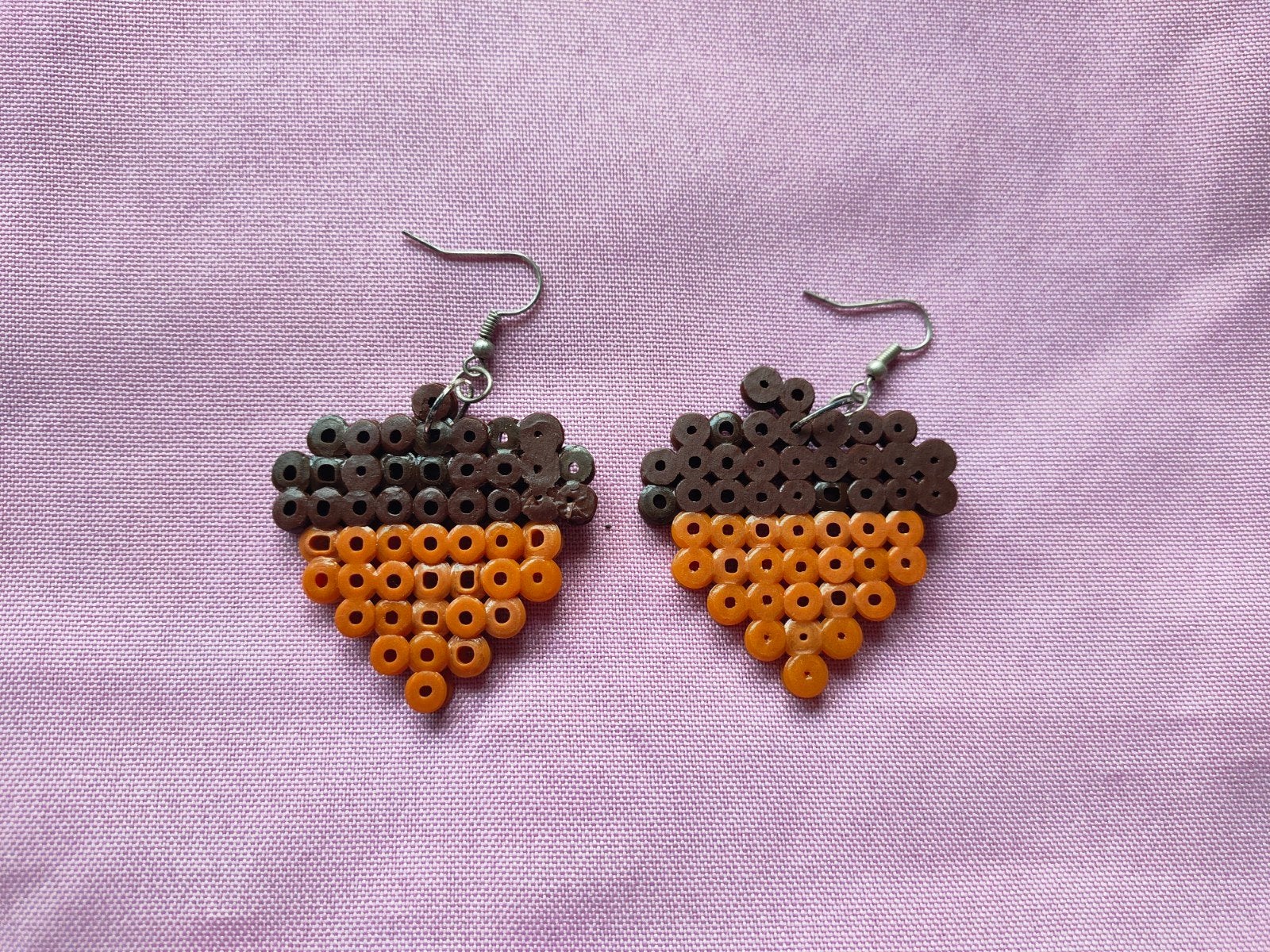 Oorbellen herfst, Overige materialen, Hangers, Nieuw, Oranje