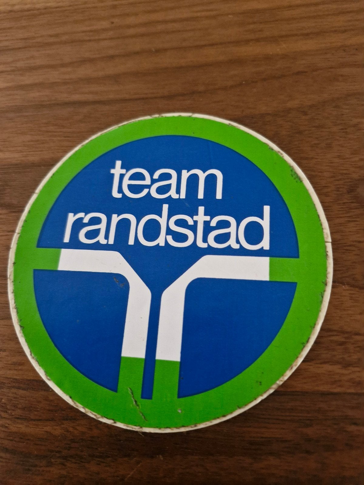 9135 Vintage Team Randstad Sticker, Verzamelen, Ophalen of Verzenden, Gebruikt, Bedrijf of Vereniging