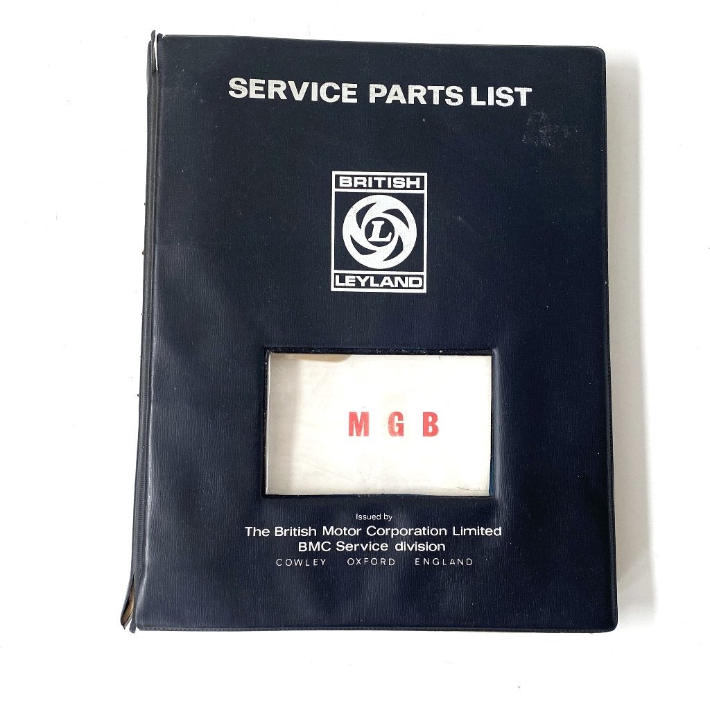MGB service parts list 1968, Verzenden