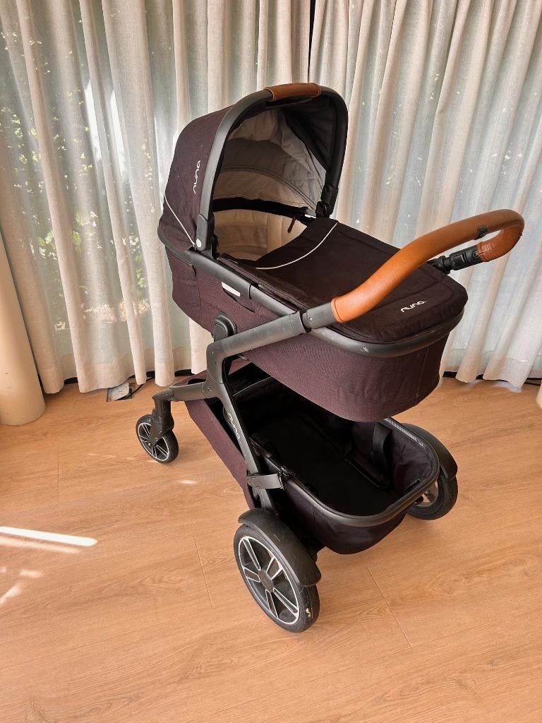 Kinderwagen - Nuna Demi Grow, Kinderen en Baby's, Kinderwagens en Combinaties, Gebruikt, Verstelbare duwstang, Ophalen, Kinderwagen