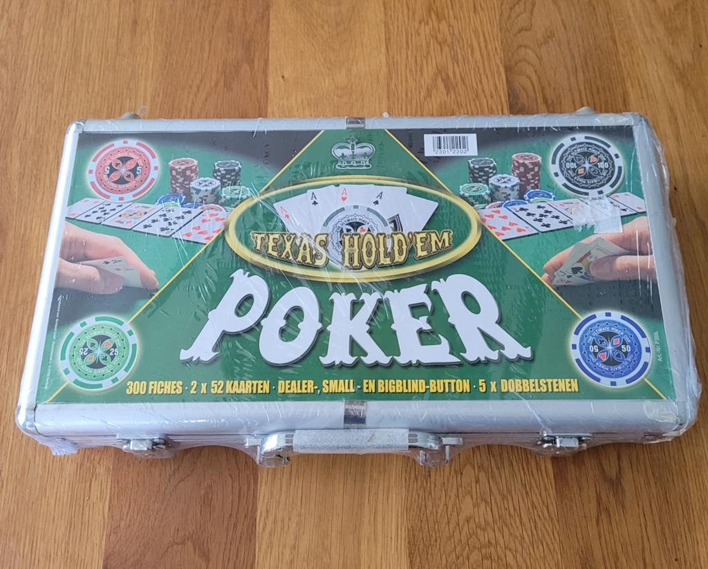 Gloednieuwe luxe pokerset! Poker chips met waardeopdruk!, Vijf spelers of meer, Ophalen of Verzenden, Nieuw