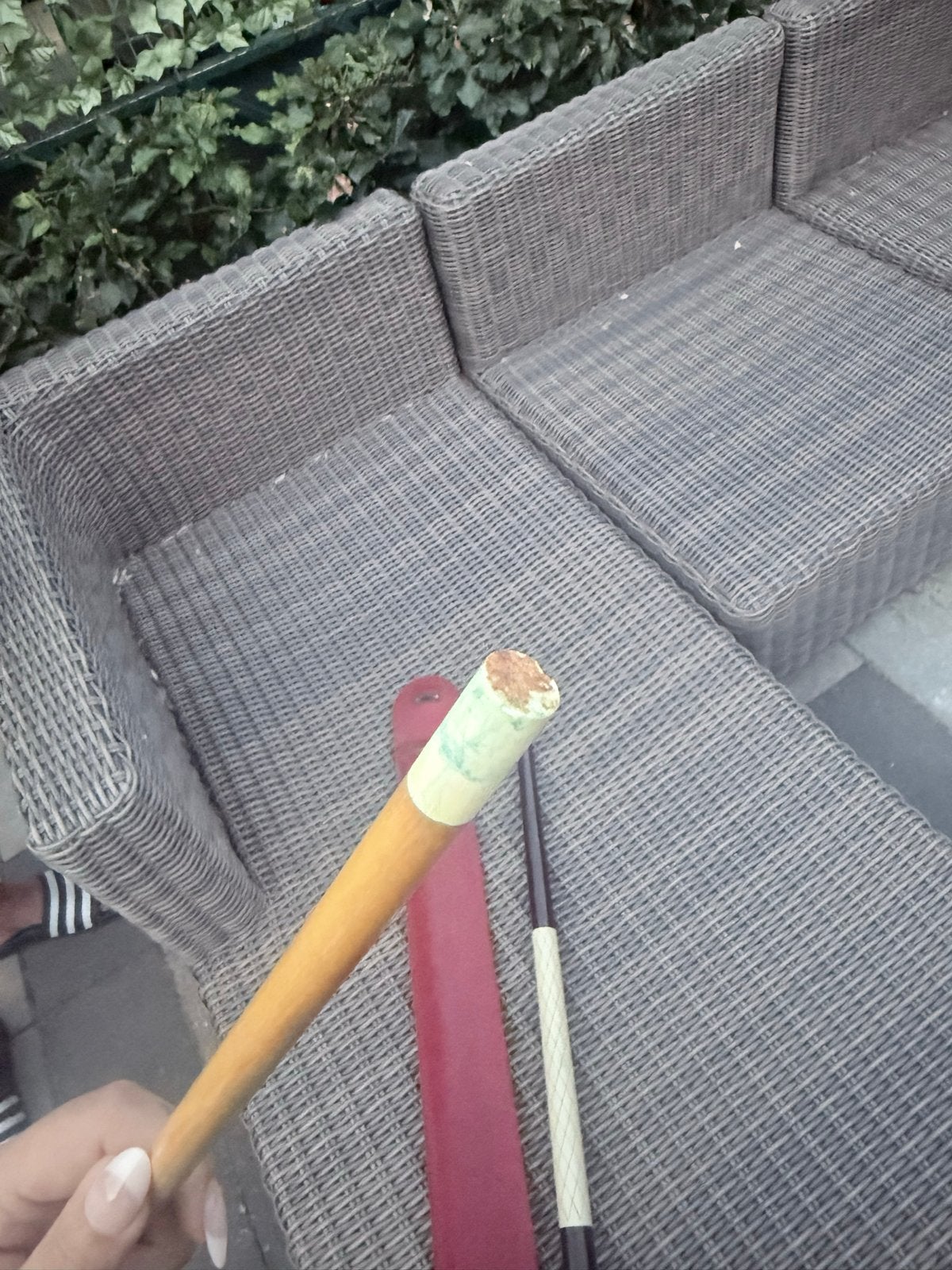 Antieke Biljartkeu met hoes, Ophalen, Gebruikt, Keu of Ballen