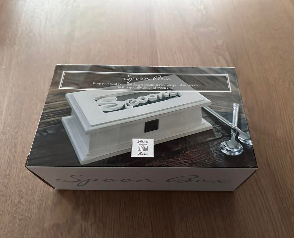 Riviera Maison Spoon Box NIEUW, Huis en Inrichting, Overige materialen, Overige typen, Nieuw, Ophalen of Verzenden