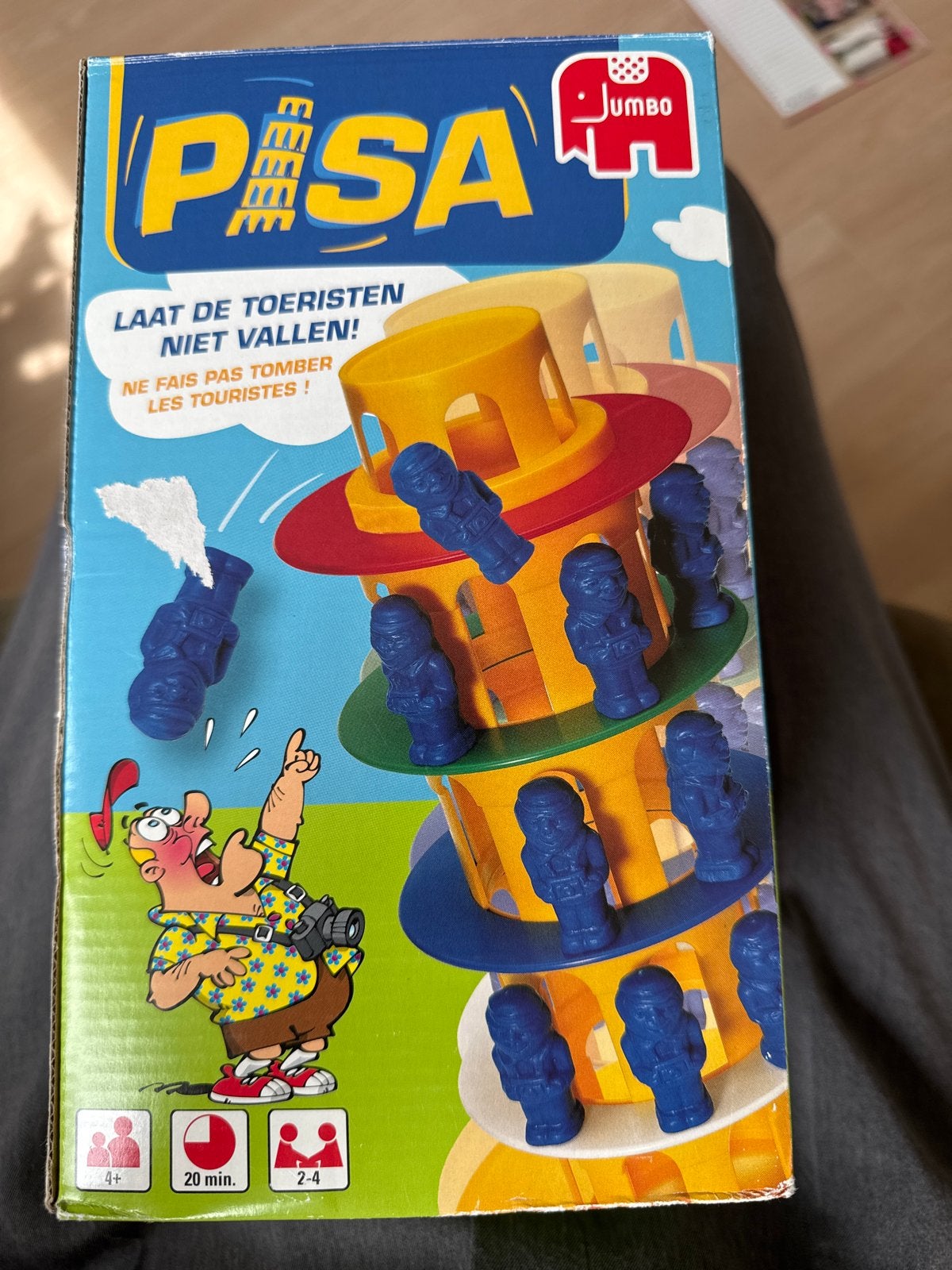 Jumbo Pisa Spel: Laat de toeristen niet vallen!, Drie of vier spelers, Ophalen of Verzenden, Gebruikt