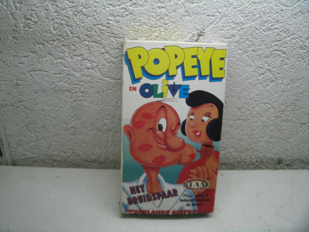 vhs 211a popeye en olive het bruidspaar, Cd's en Dvd's, VHS | Kinderen en Jeugd, Alle leeftijden, Ophalen of Verzenden, Zo goed als nieuw