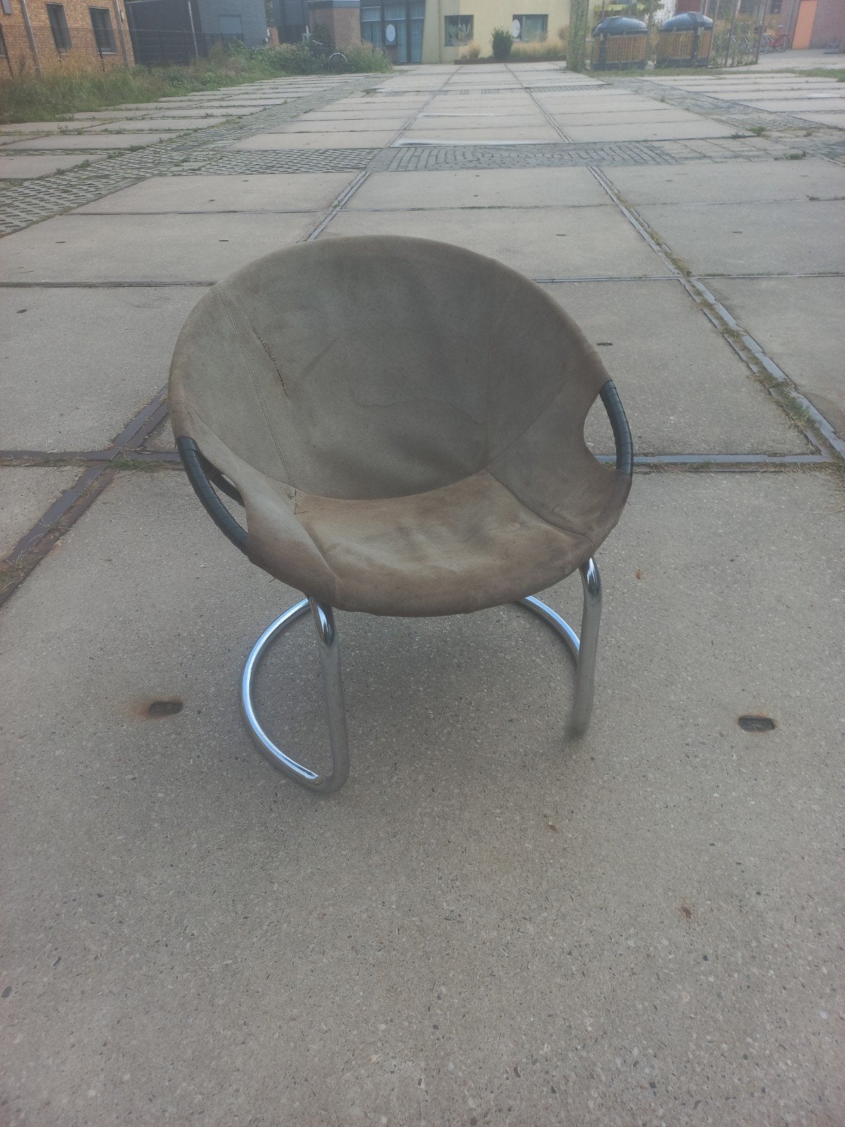 Vintage 'Balloon Chair' Suède, Ophalen