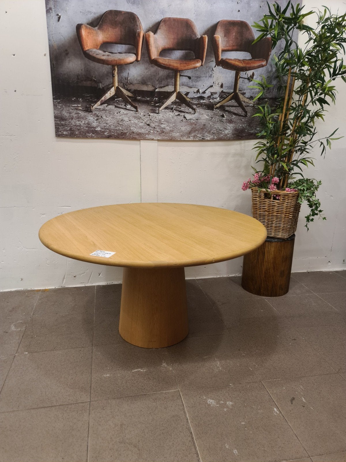 Nieuwe Richmond eettafel Oakley rond 140cm eikenhout €495, Ophalen, Hout, ., Nieuw