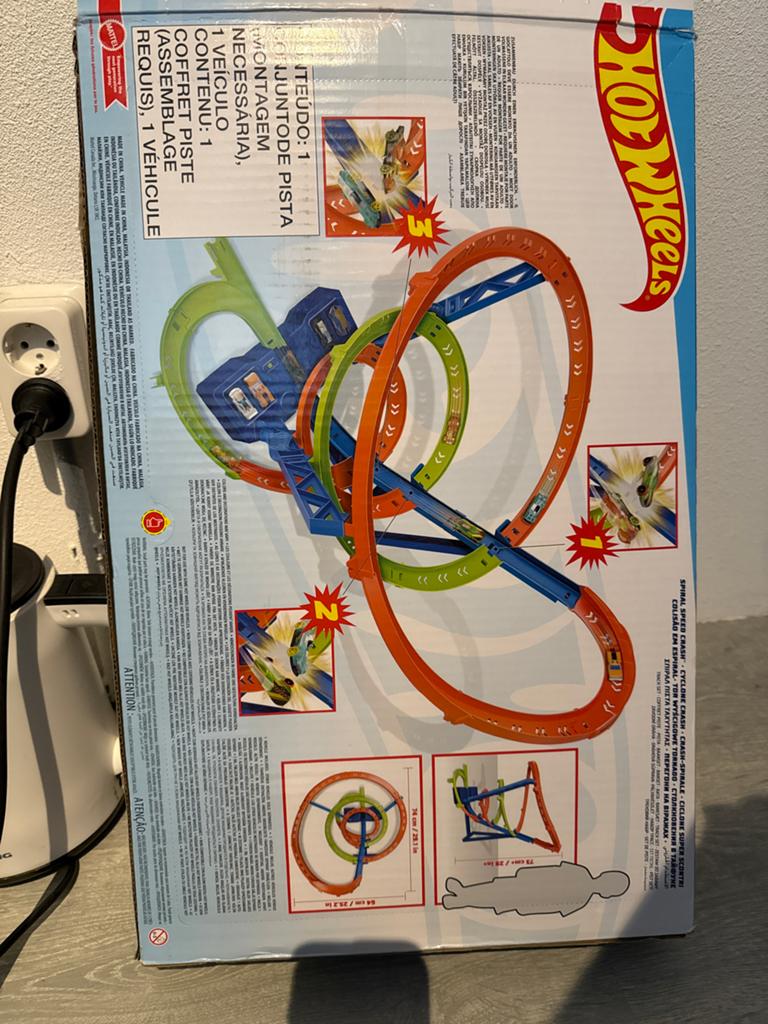 Hot Wheels Spiral Speed Crash Cyclone Challenge Baan, Kinderen en Baby's, Speelgoed | Racebanen, Ophalen, Onderdelen, Zo goed als nieuw