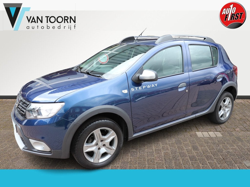 Dacia Sandero 0.9 TCe SL Stepway Automaat. Navigatie, trekha, 898 cc, Stof, Blauw, Startonderbreker