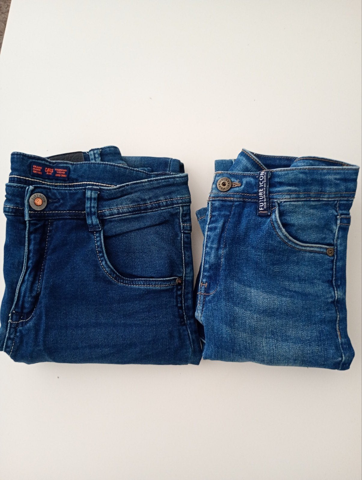 2 spijkerbroeken voor jongens - Cars Jeans & Name It, Broek, Ophalen of Verzenden, Zo goed als nieuw, Jongen
