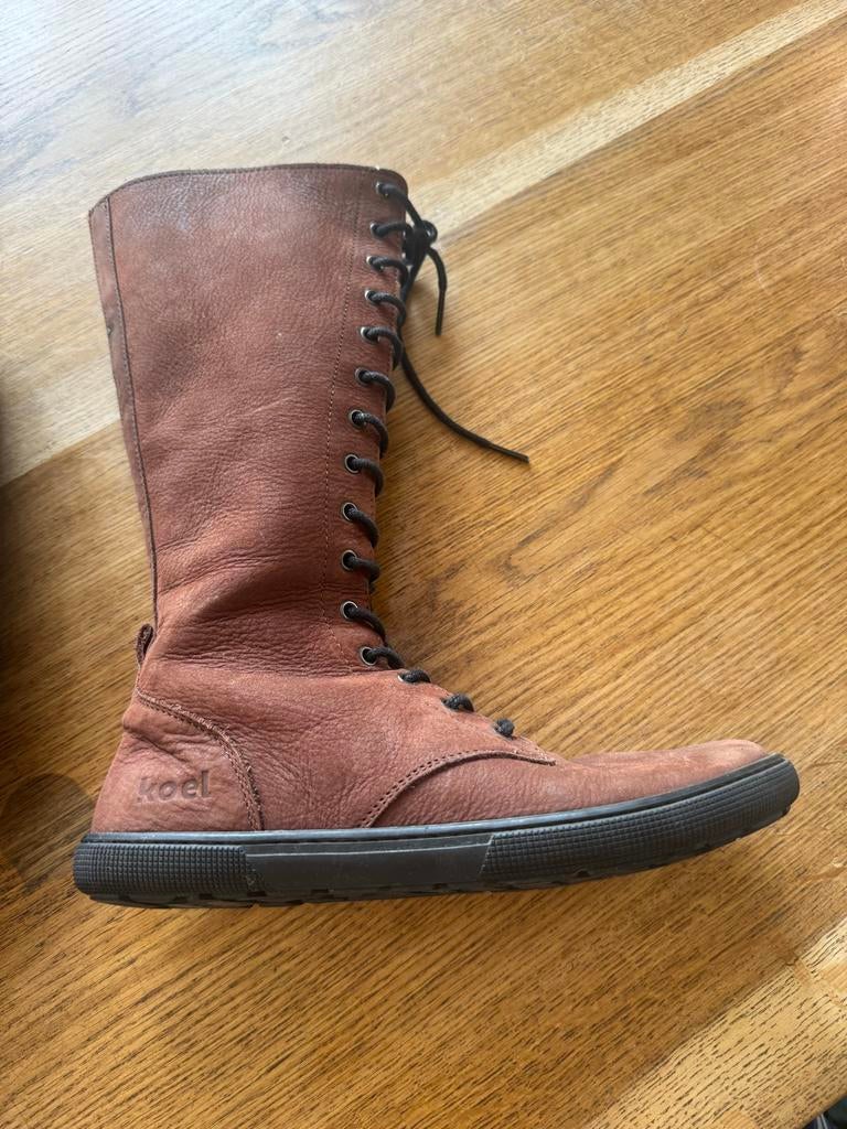 Nieuwe Koel Barefoot laarzen - een keer gedragen, Ophalen of Verzenden, Zo goed als nieuw, Bruin, Hoge laarzen