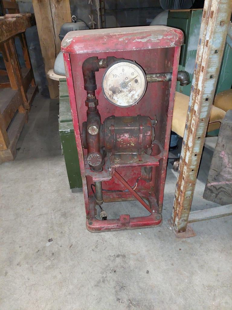 Vintage benzinepomp - Decoratief object, Antiek en Kunst, Ophalen