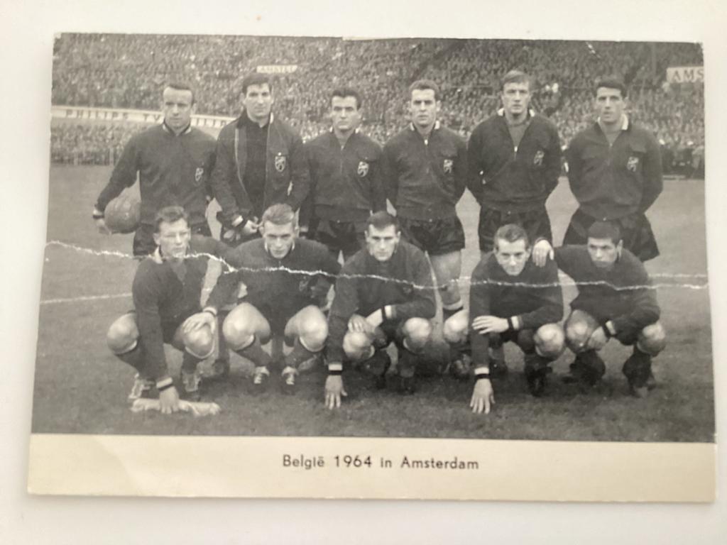 Monty elftal Belgie 1964, Ophalen of Verzenden, Gebruikt, Buitenlandse clubs, Poster, Plaatje of Sticker