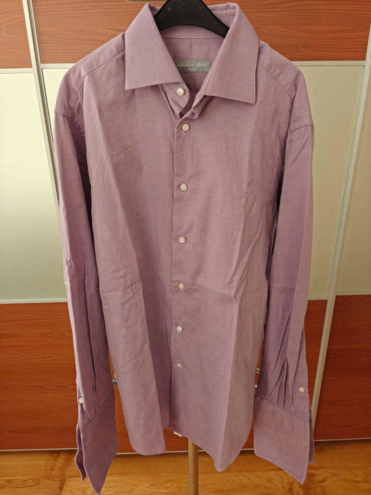 Nieuw overhemd (42), Kleding | Heren, Ophalen of Verzenden, Nieuw, Paars, Halswijdte 41/42 (L)