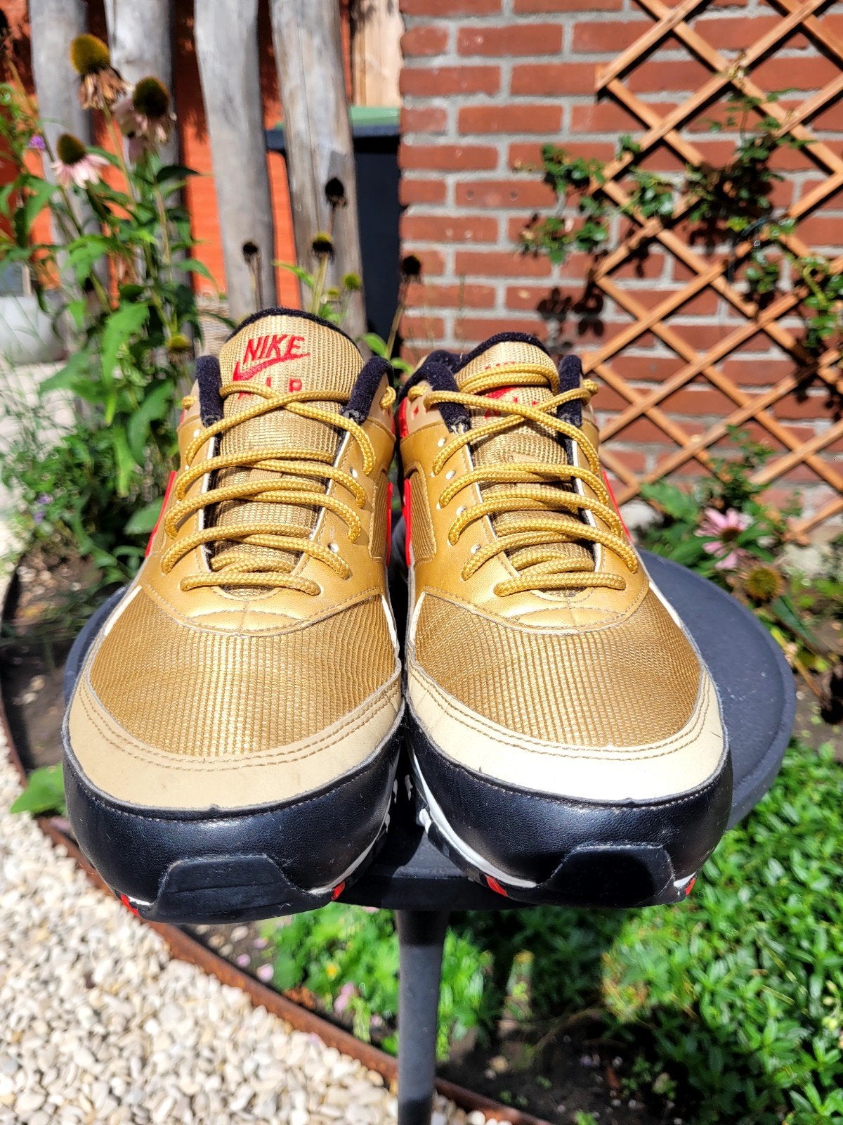 Nike Air Max 97/BW "Metallic Gold University Red" maat 44, ManolaSneakers@gmail.com, 5151AS, Overige kleuren, Nike