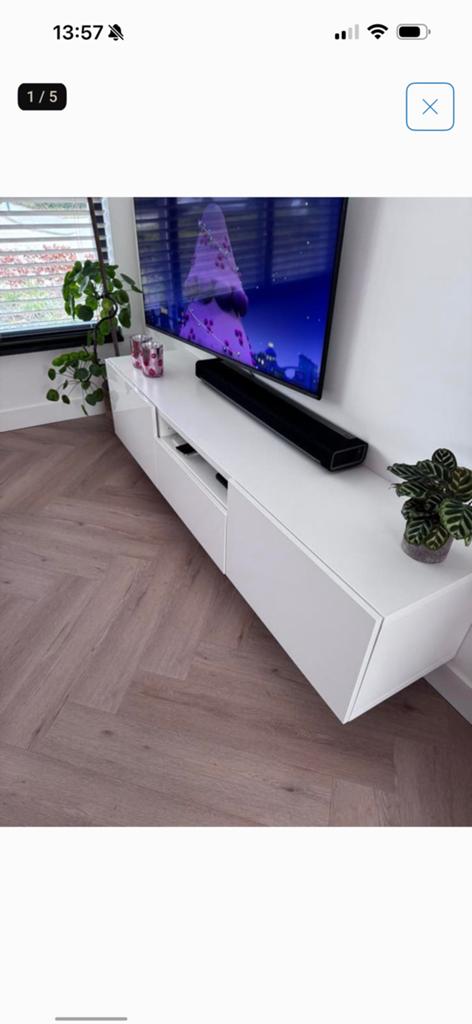 Ikea besta tv meubel 180, Ophalen, 150 tot 200 cm, Zo goed als nieuw, Minder dan 100 cm