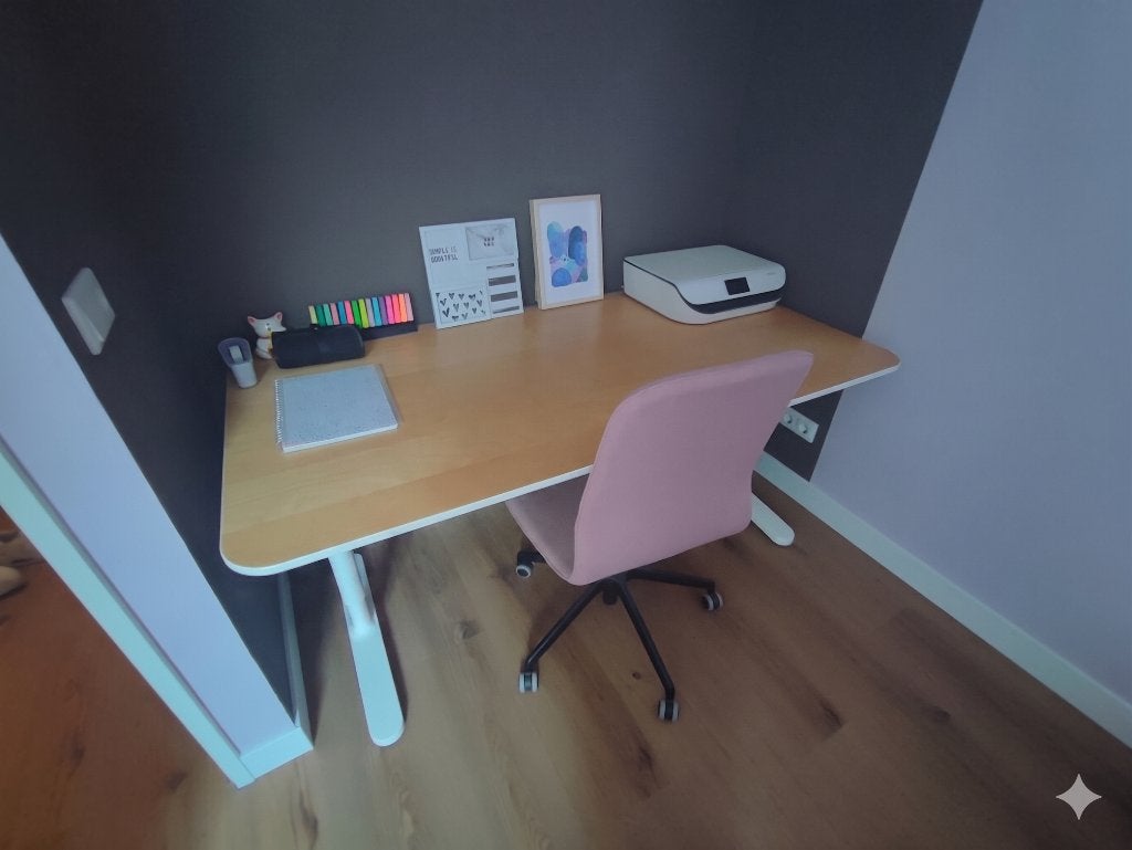 IKEA Bekant Bureau 140x60, Huis en Inrichting, Ophalen, Demontabel, Gebruikt, IKEA