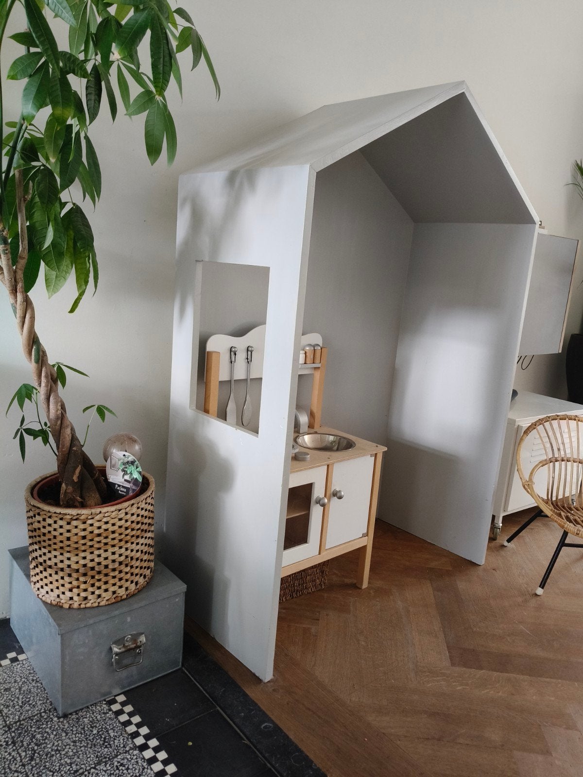Speelhuisje / Bedhuisje voor kinderledikant, Ophalen, Gebruikt, Overige materialen
