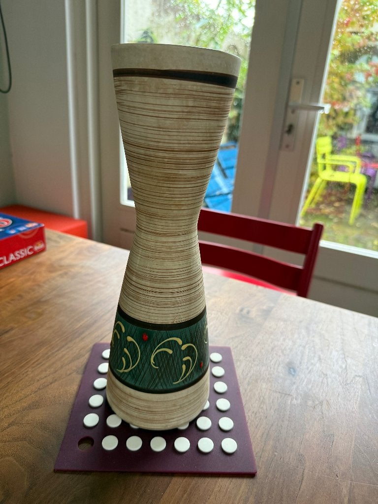 West Germany Sixties vaas Scheurich keramiek, Ophalen, Meerkleurig, 30 cm, Zo goed als nieuw