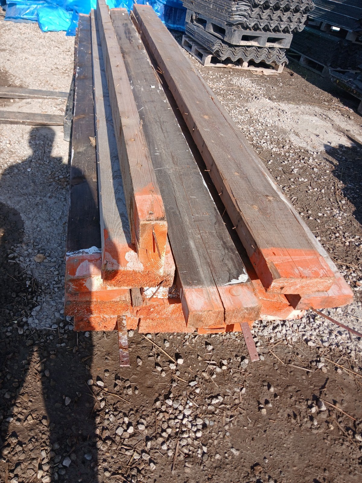 Zware balken 4.77 x21x7,5, Ophalen, 250 cm of meer, Balken