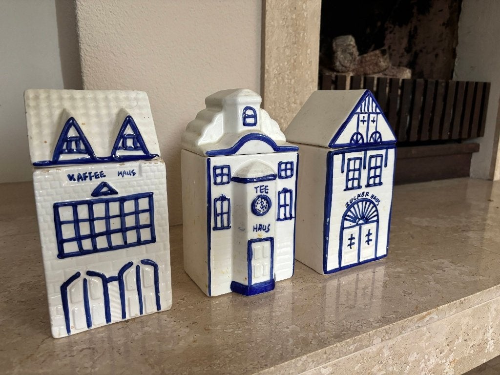 Vintage keramische voorraadpotten, Antiek en Kunst, Ophalen of Verzenden
