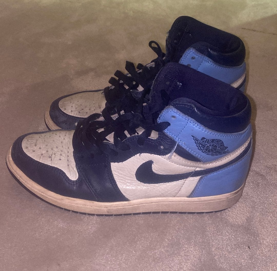 Jordan 1 Retro High Og Obsidian- Maat 41, Blauw, Ophalen of Verzenden, Sneakers of Gympen, Gedragen