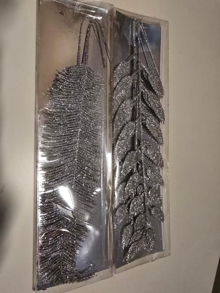 Zilveren Decoratieve Takken - 36 cm, Ophalen