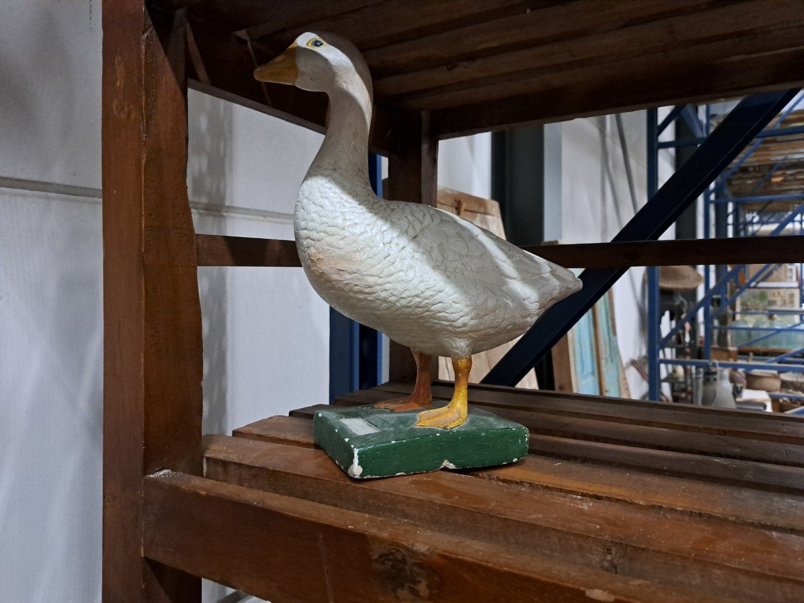 Antiek Gipsen Schoolmodel Gans - Decoratief Beeld, Ophalen