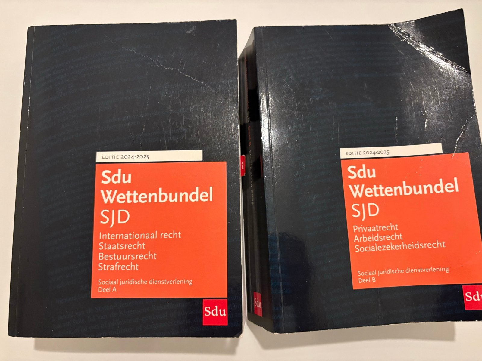 SDu Wettenbundel SJD 2024-2025 Deel A & B, Ophalen of Verzenden, Gamma, Zo goed als nieuw, HBO