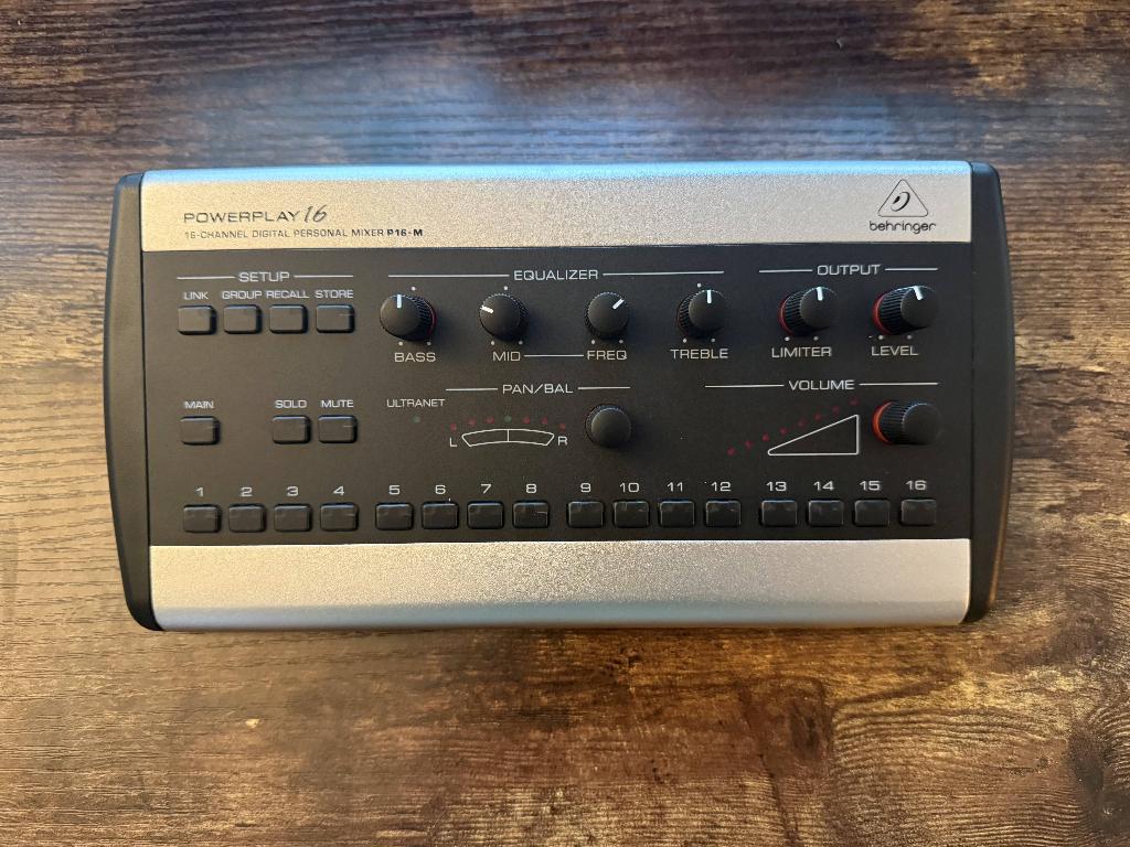 Behringer Powerplay 16 P16-M – Personal Monitor Mixer, Ophalen of Verzenden, Zo goed als nieuw, Behringer